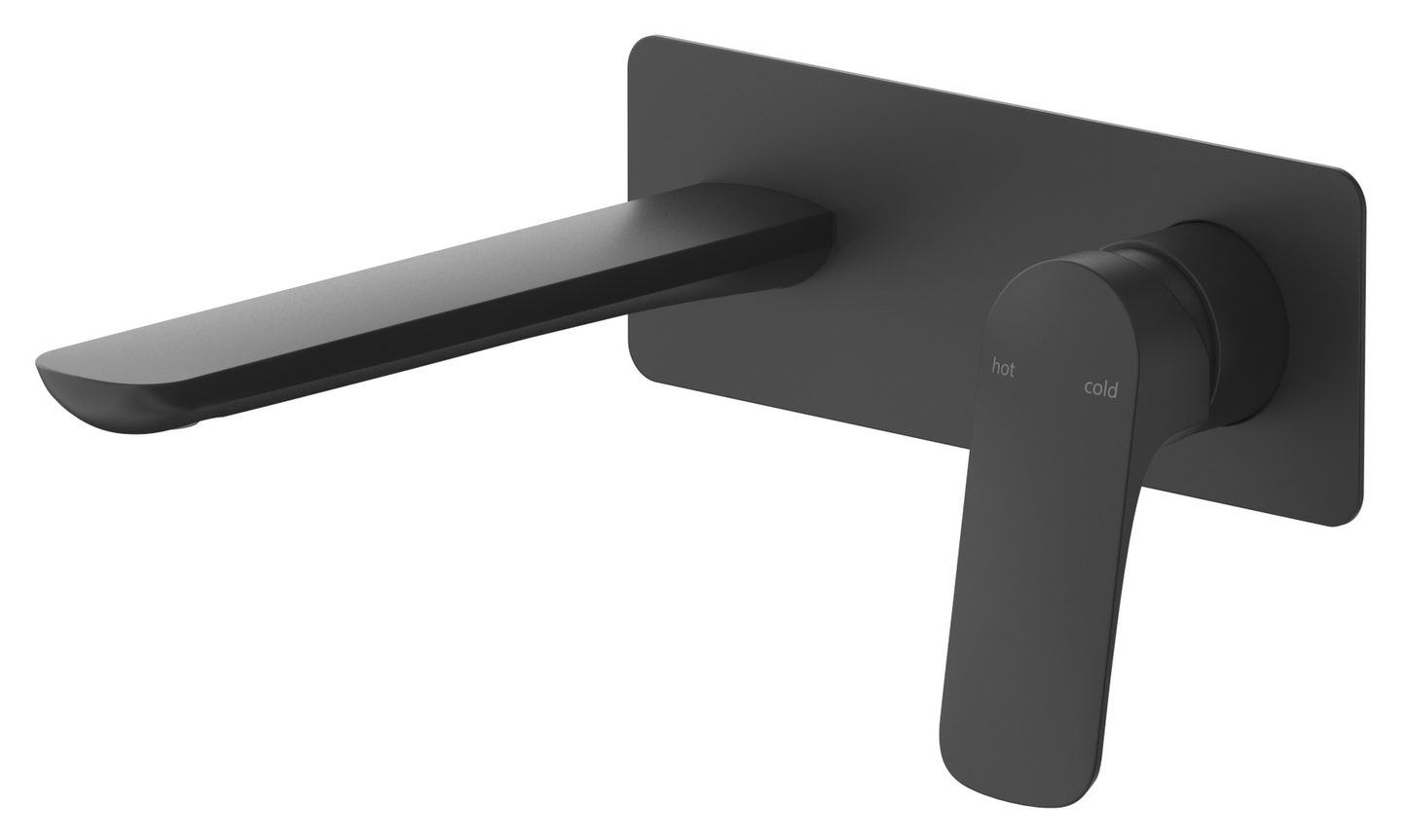 Kaza Wall-Spout Combo - 1P - TRIM KIT ONLY Black