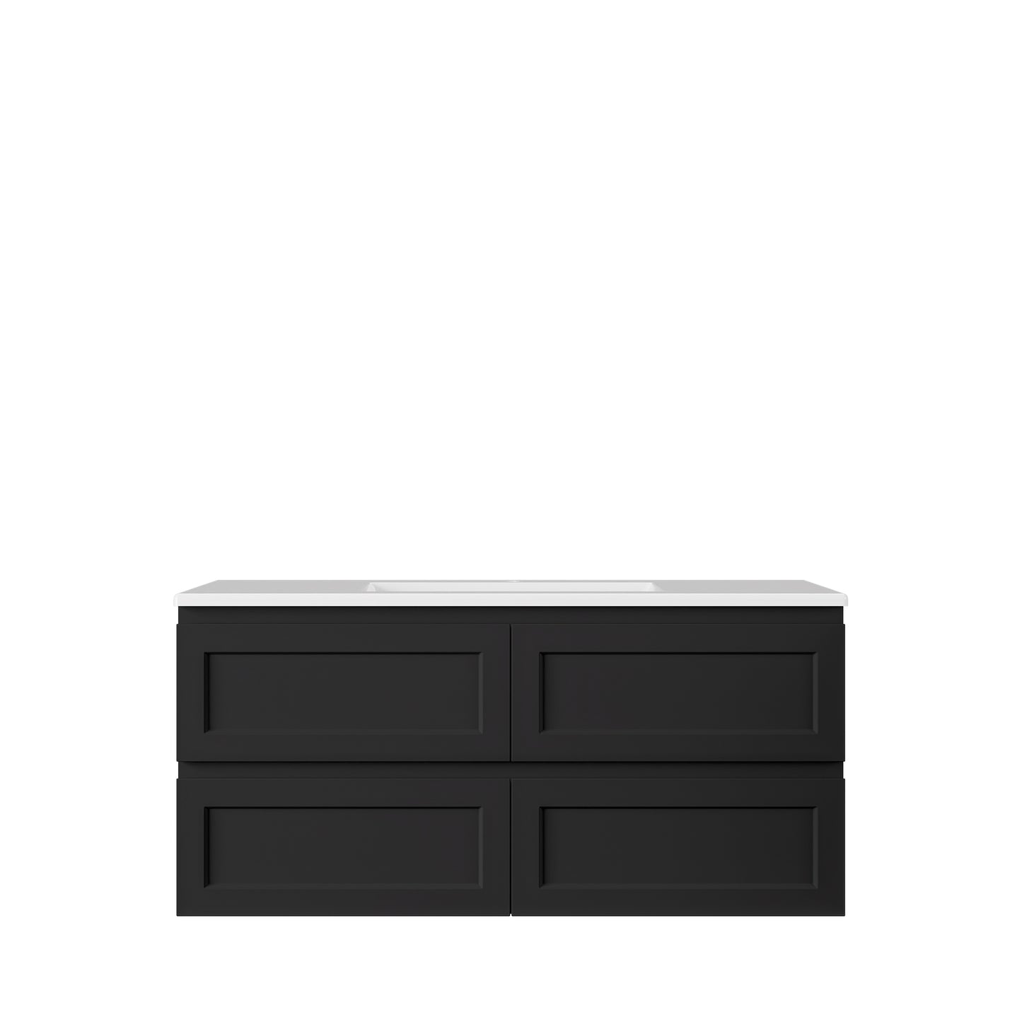 Hamilton Federation Wall Hung Cabinet Matte Black LK-FH1200W-MB