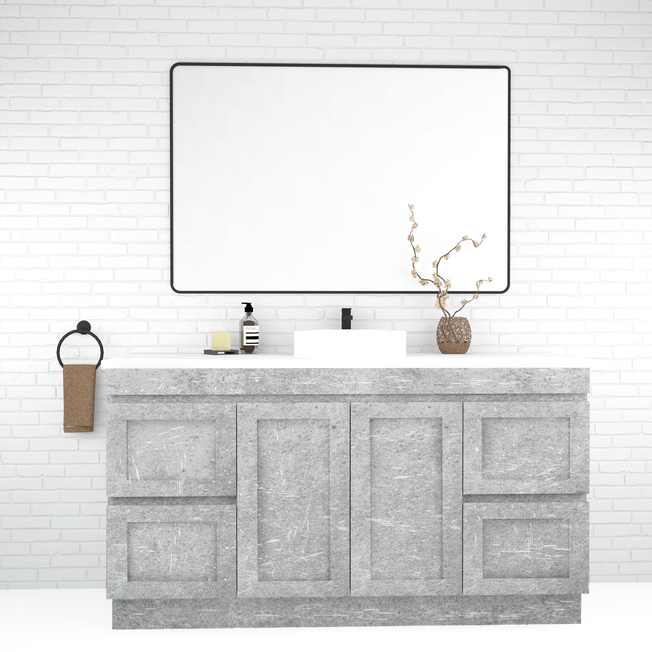 Boston 1500mm Freestanding Vanity with Ceramic Top