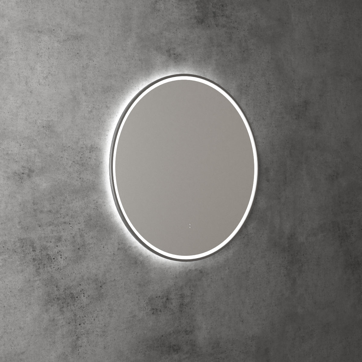 Aulic Windsor Round LED Mirror 700mm Gunmetal