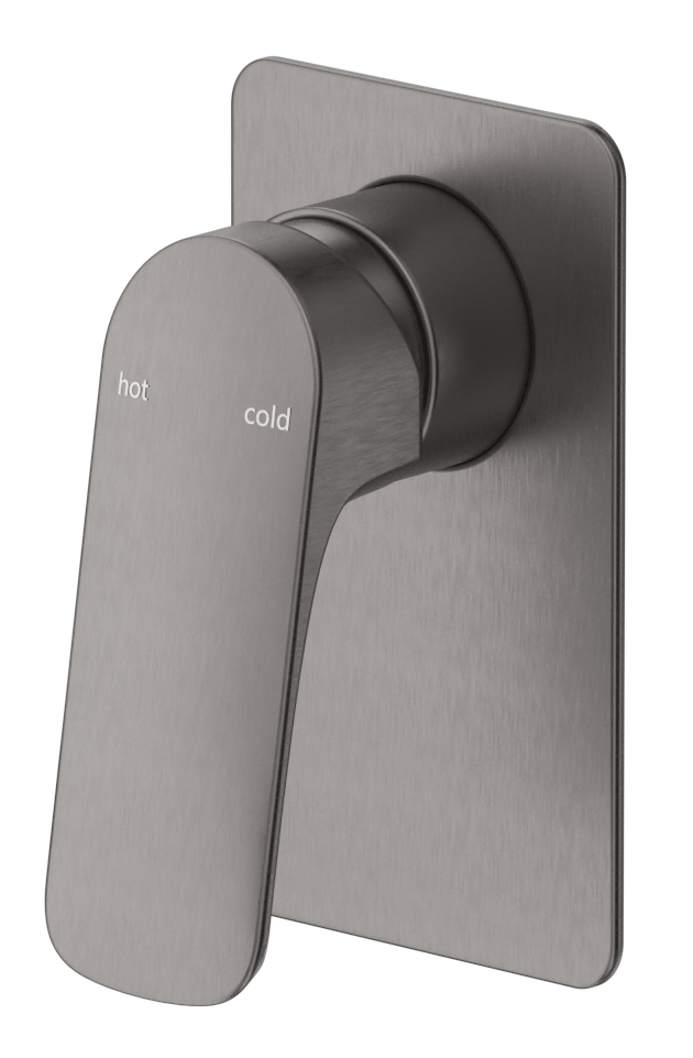Kaza Shower Mixer - Square Plate - TRIM KIT ONLY Gunmetal