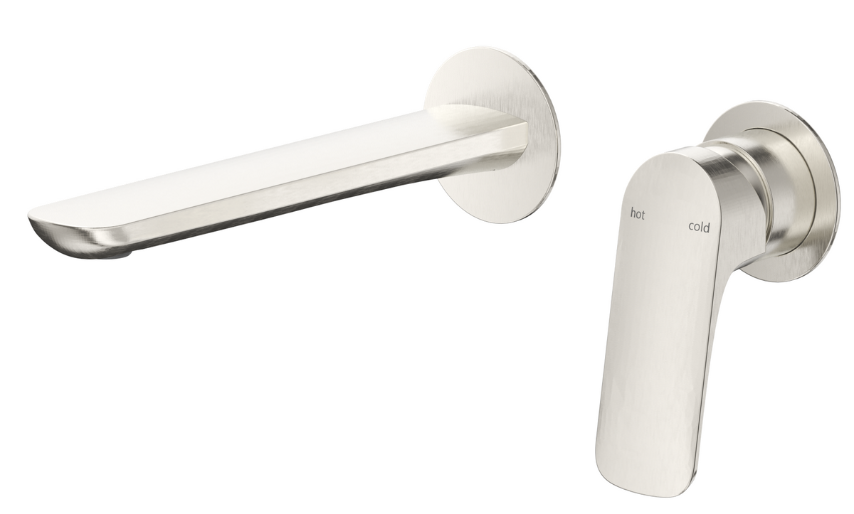 Kaza Wall-Spout Combo - 2P - TRIM KIT ONLY Brushed Nickel