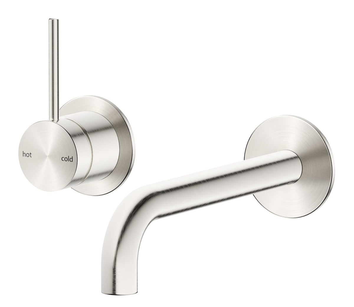 Mica Wall-Spout Combo - 2P - Reverse - TRIM KIT ONLY Brushed Nickel