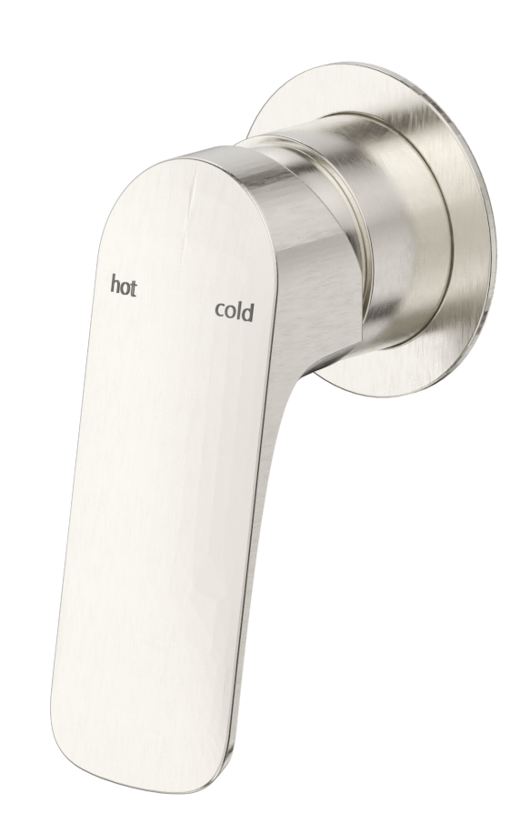 Kaza Shower Mixer - Round Plate - TRIM KIT ONLY Brushed Nickel