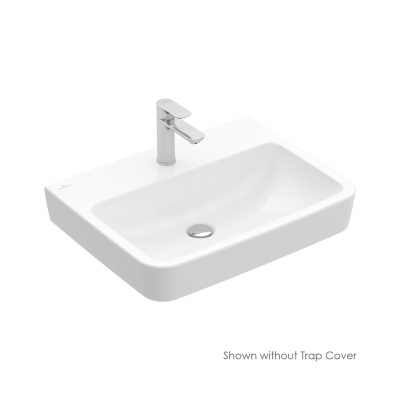 O.novo 2.0 550 Wall Basin 1 Tap Hole NO Over Flow Trap Cover
