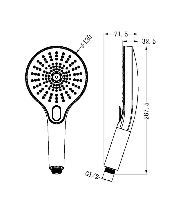 OPAL HAND SHOWER GRAPHITE