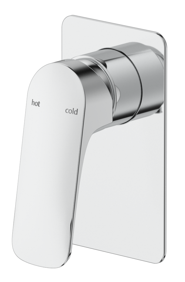 Kaza Shower Mixer - Square Plate - TRIM KIT ONLY Chrome