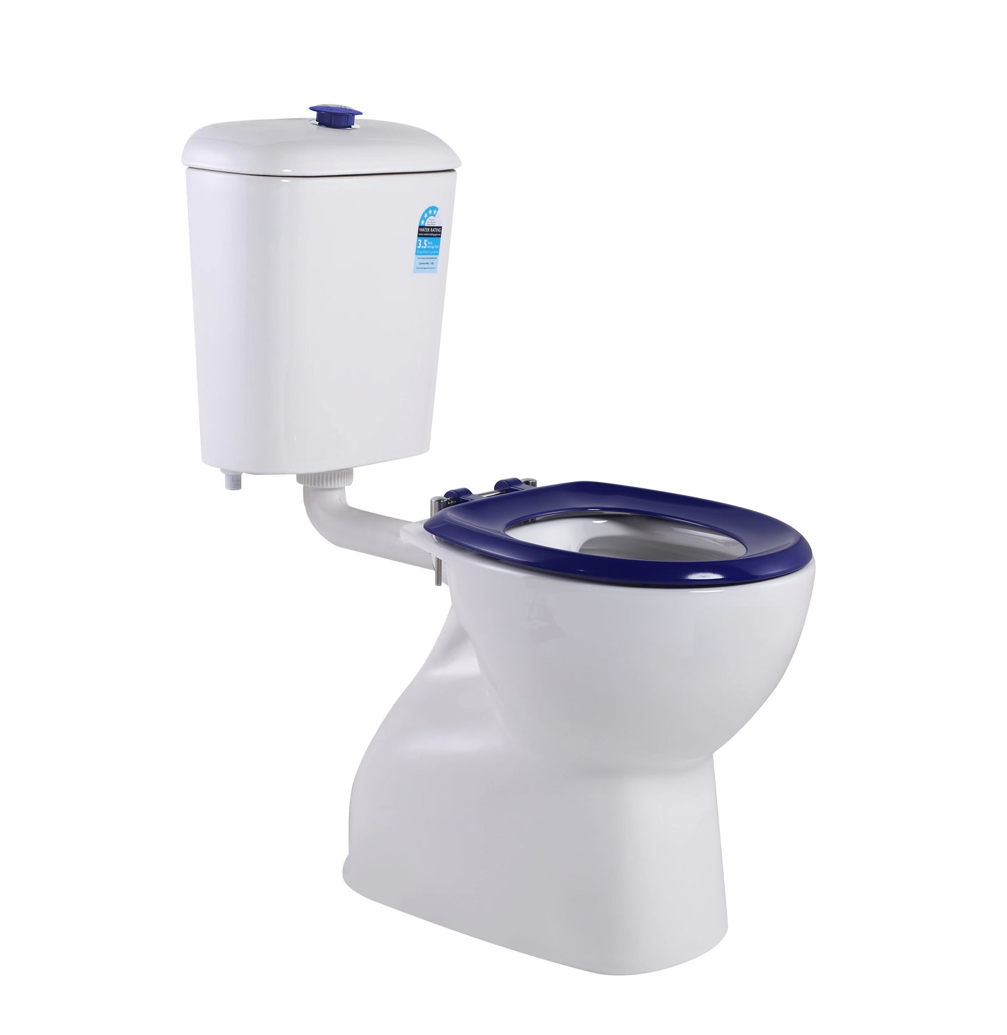 Carrida Care Toilet Cistern with Blue Button LK-CR021C-Blue