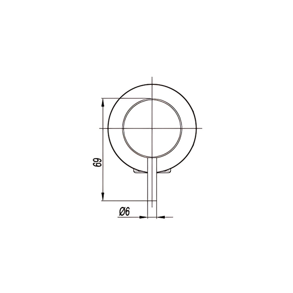 Wall Mixer 60mm Cover Plate Chrome