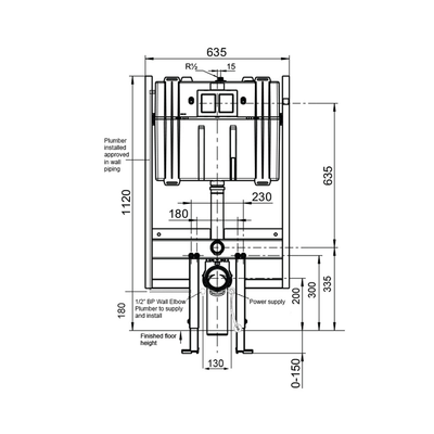ViConnect ViSmart Toilet Cistern & Frame