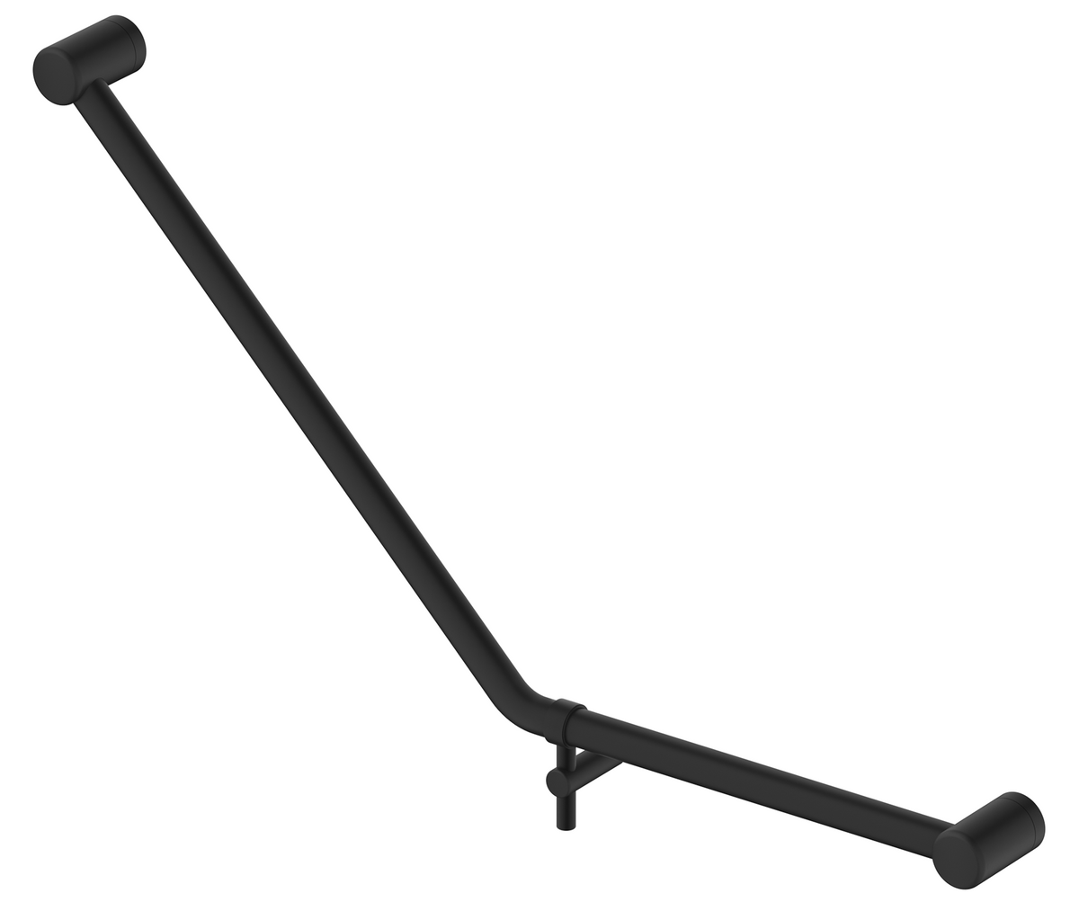 Mica Care Grab Rail - 45 Degree - 450x650mm Black