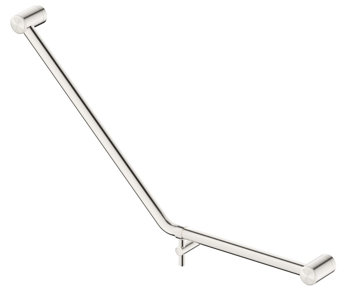Mica Care Grab Rail - 45 Degree - 450x650mm Brushed Nickel