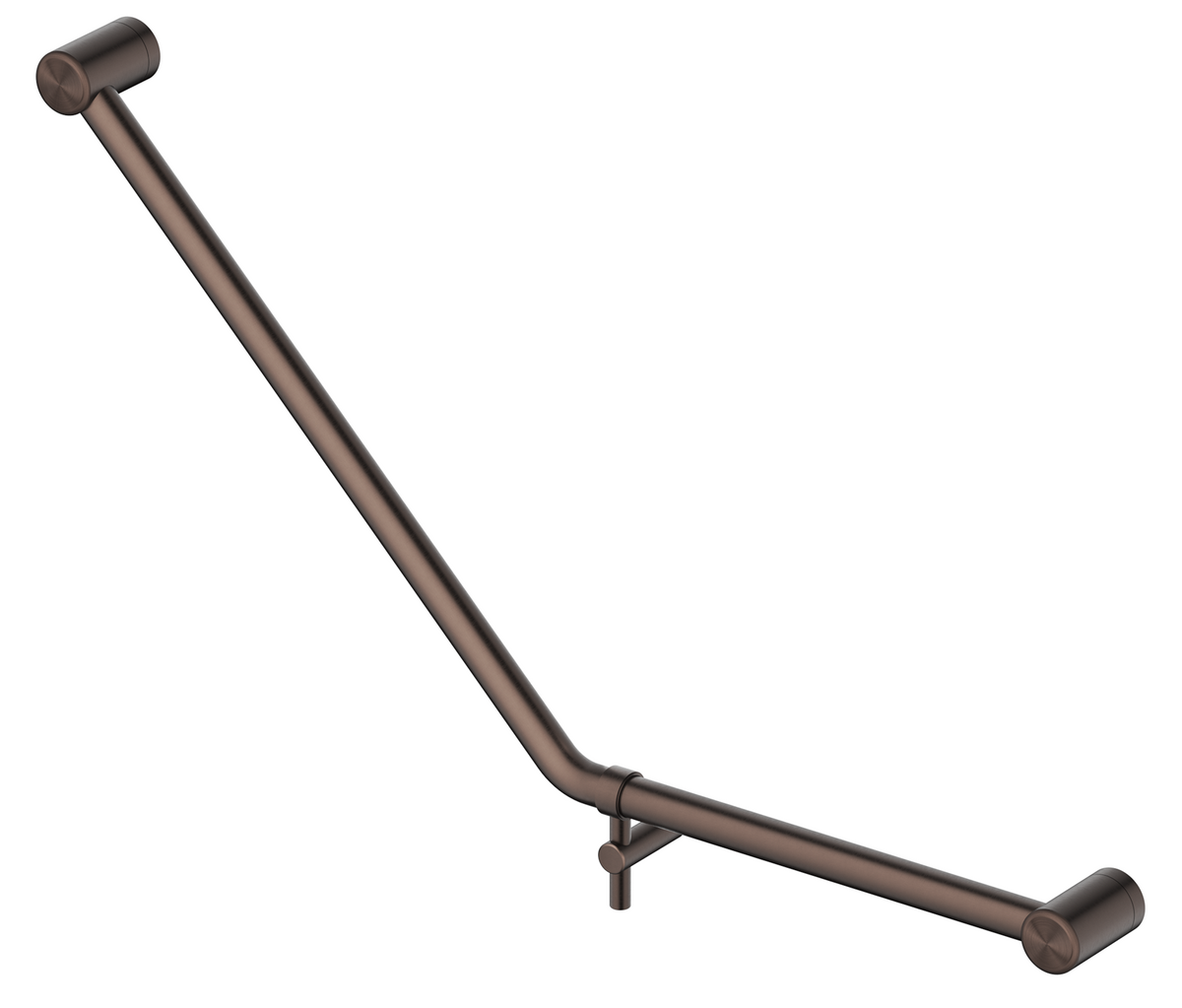 Mica Care Grab Rail - 45 Degree - 450x650mm Dusk Bronze