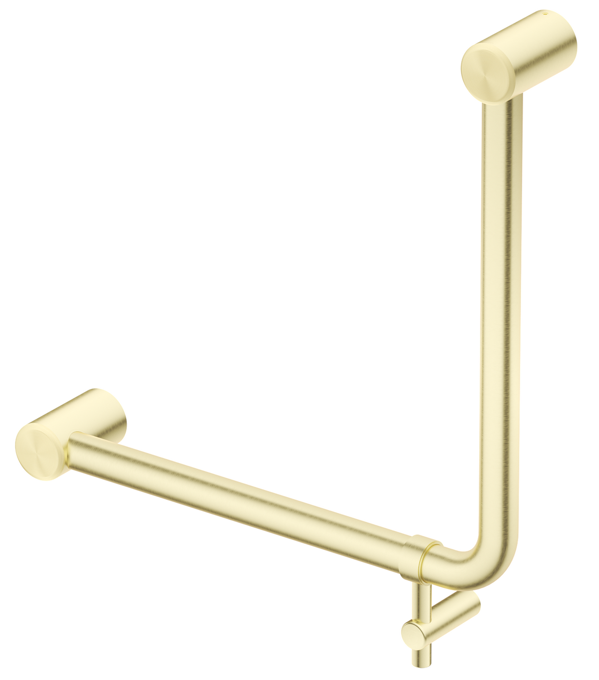 Mica Care Grab Rail - Curved 90 Degree - 450x450mm French Gold