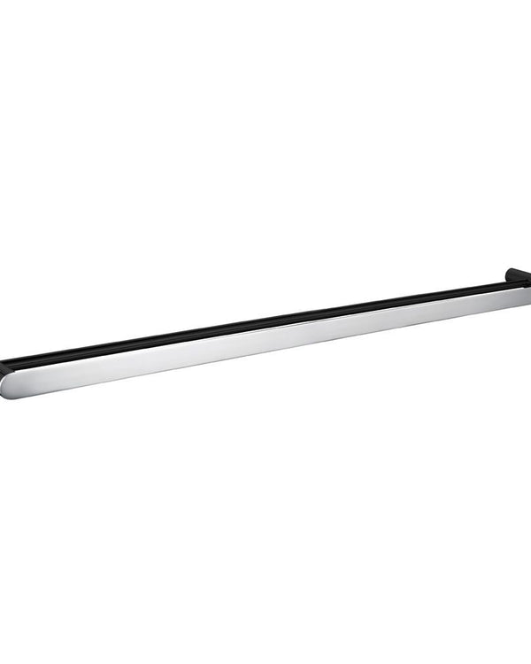 Bellino Chrome & Matte Black 800mm Double Towel Rail