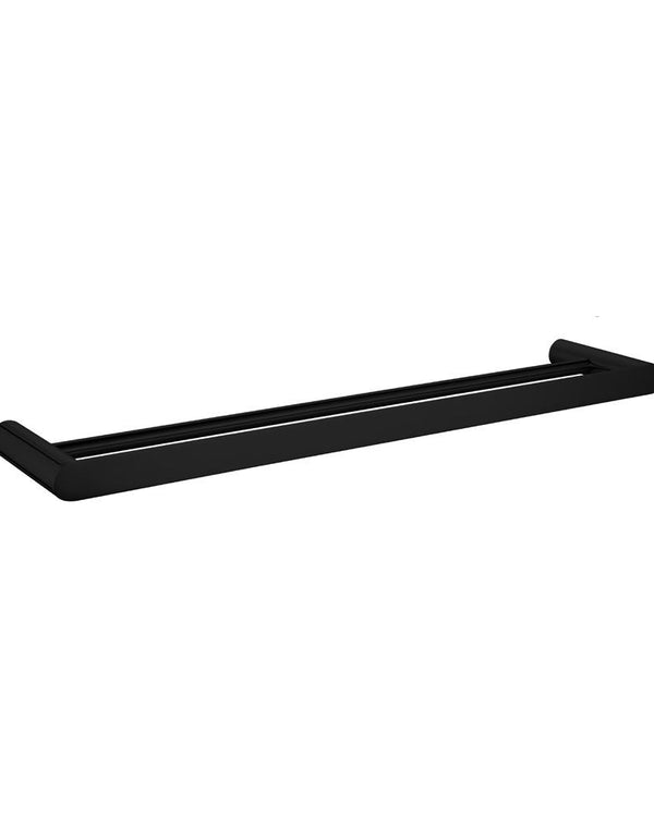 Bellino Matte Black 600mm  Double Towel Rail