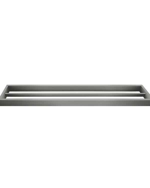 Cavallo Gun Metal Grey Square Double Towel Rail 600mm