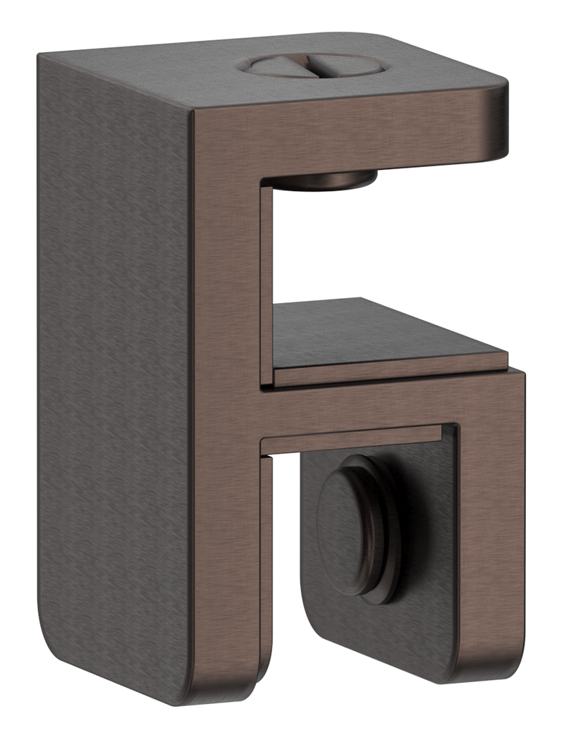 Shower Screen Top Plate Bracket Dusk Bronze
