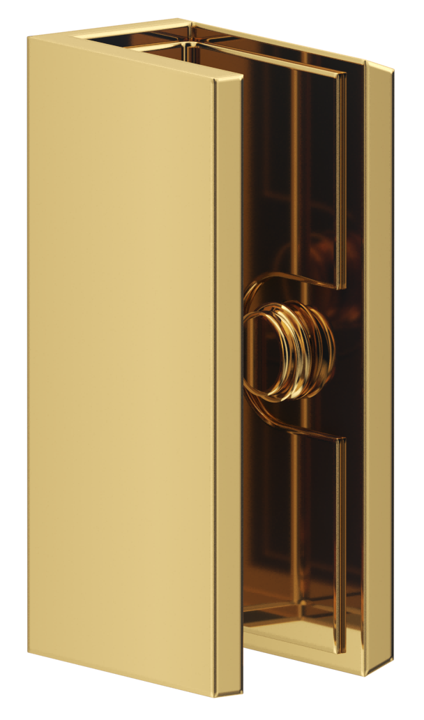 Shower Screen Wall Bracket Shiny Gold