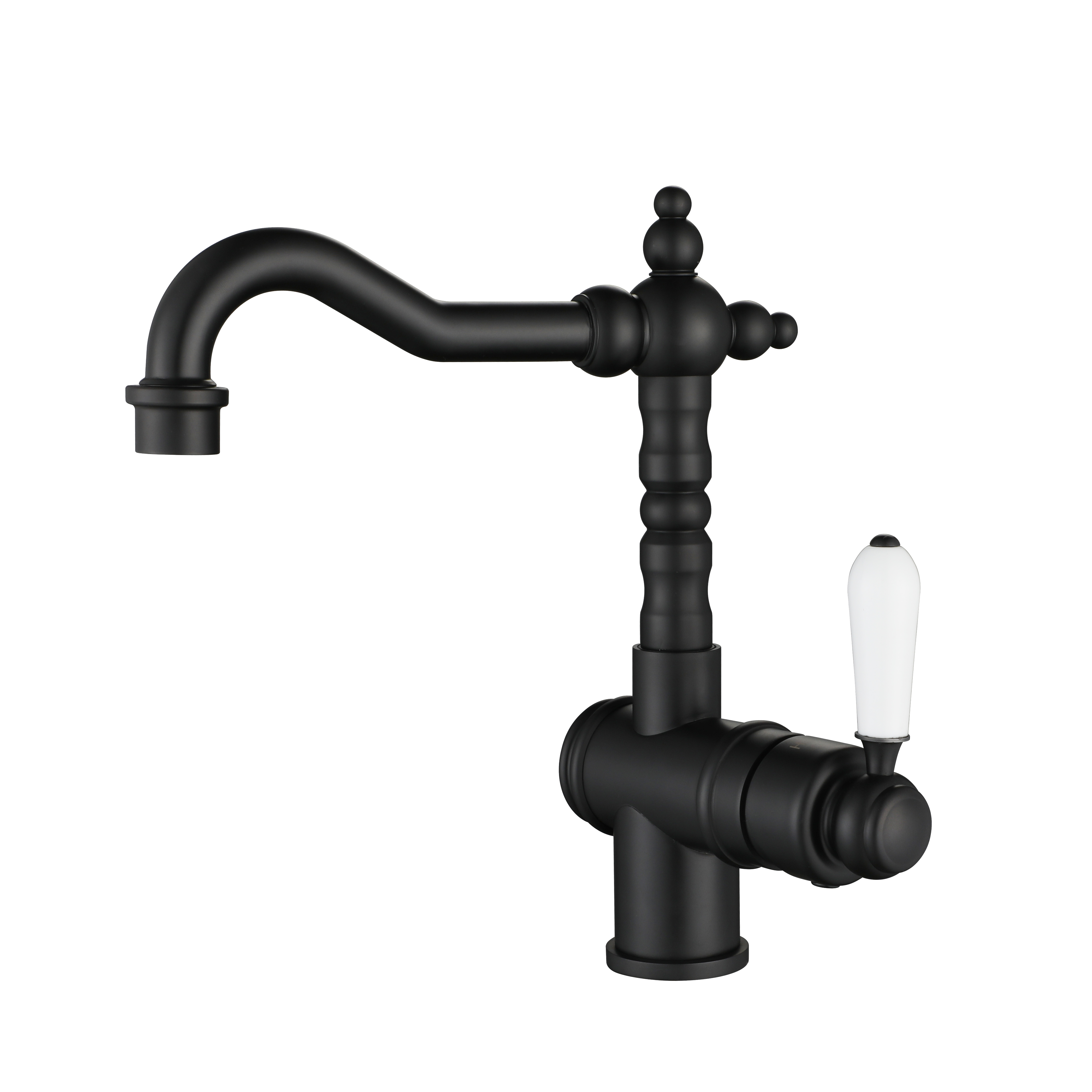 Bordeaux High Rise Basin Mixer - Matte Black