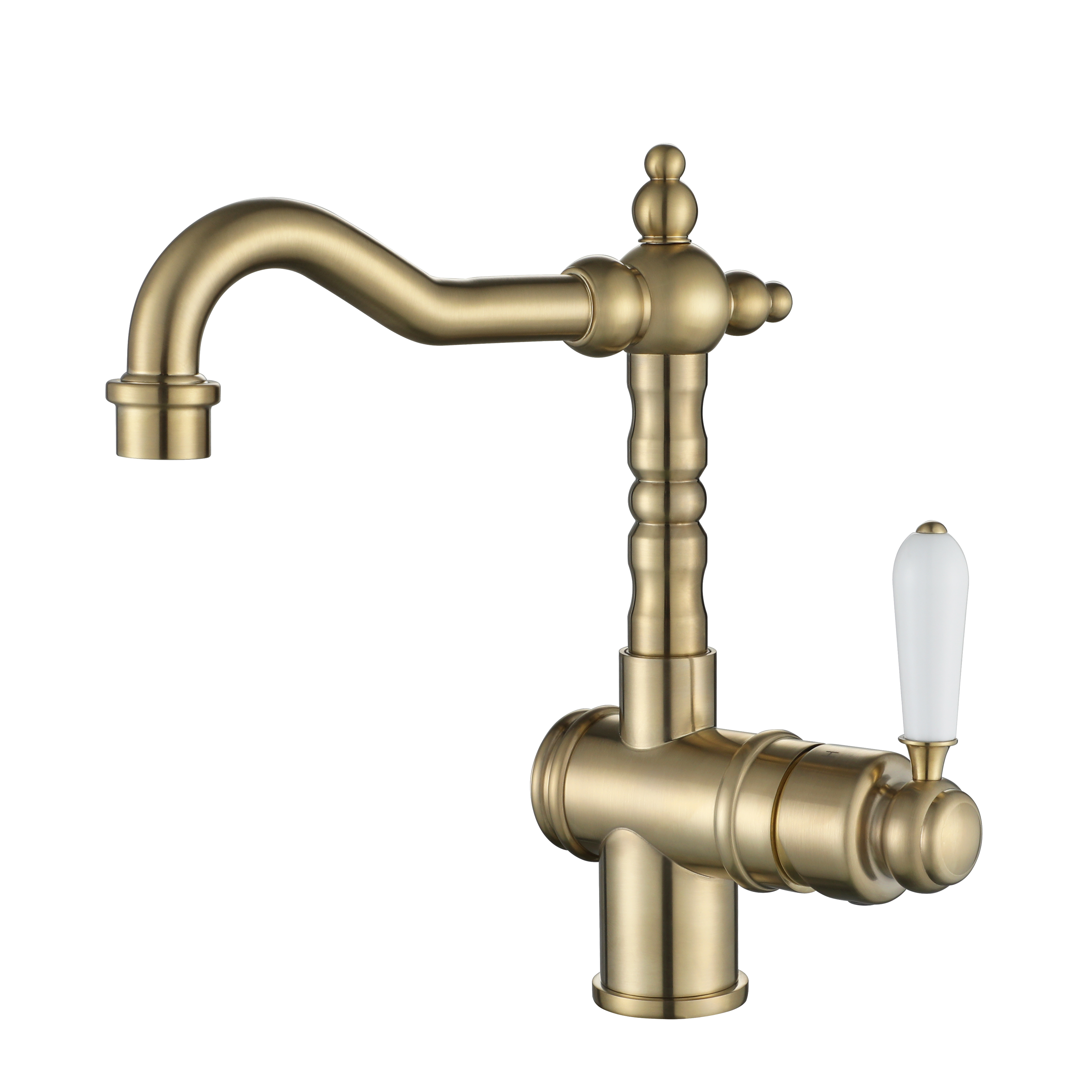 Bordeaux High Rise Basin Mixer - Brushed Bronze