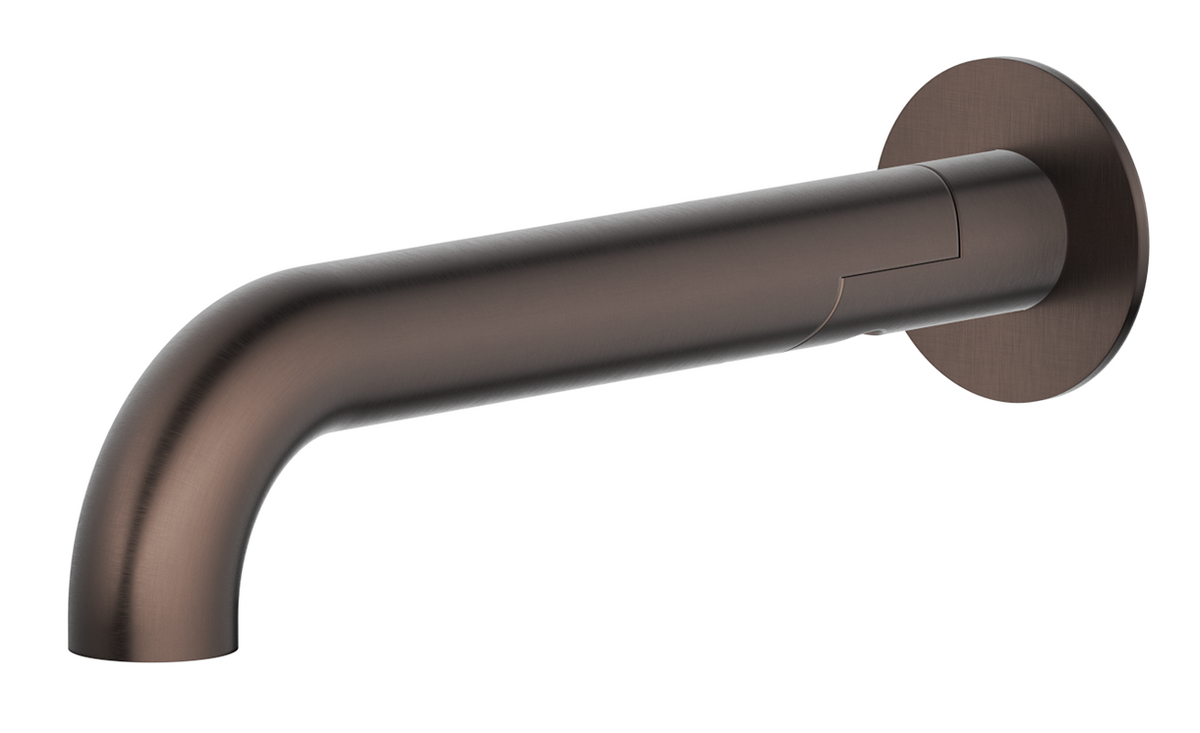 Mica Swivel Bath Spout - Curved Dusk Bronze