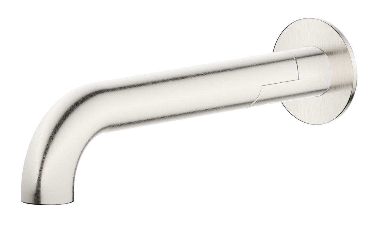 Mica Swivel Bath Spout - Curved Brushed Nickel