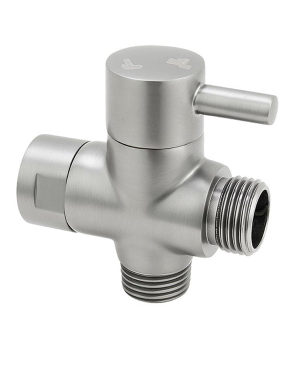 Brushed Nickel Bidet Diverter