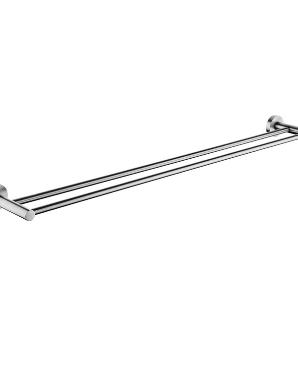 LUCID PIN - Brushed Nickel Cuttable Double Towel Rail