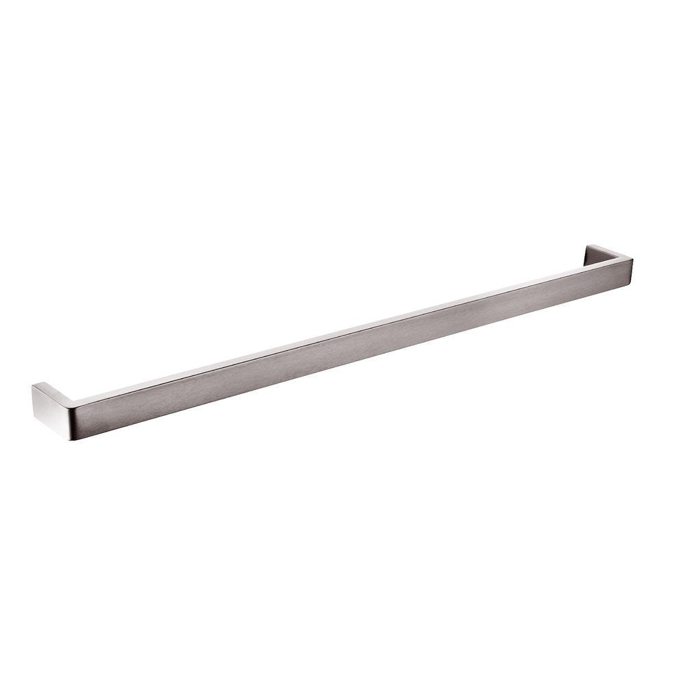 IVANO - 800mm Brushed Nickel Single Towel Rail