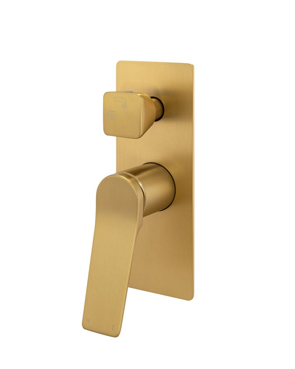 RUSHY - Brushed Brass Diverter Mixer