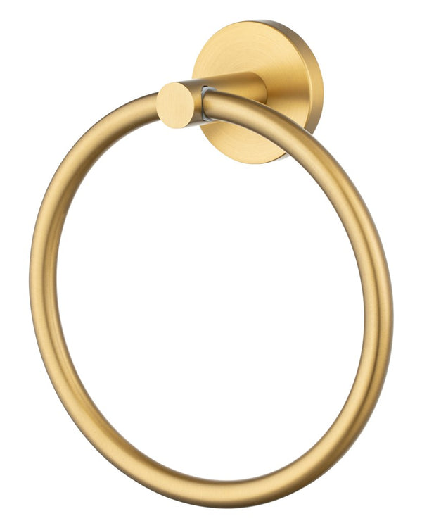 LUCID PIN - Brushed Brass Towel Ring