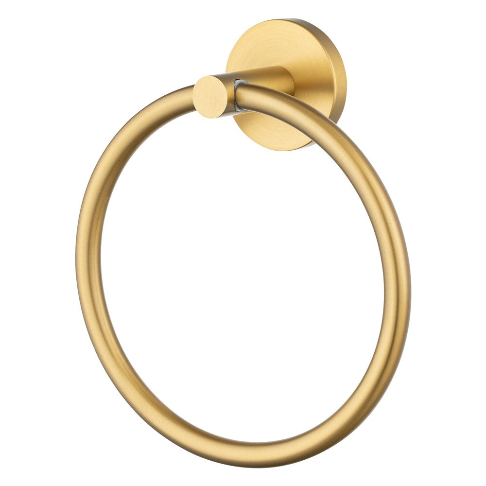 LUCID PIN - Brushed Brass Towel Ring