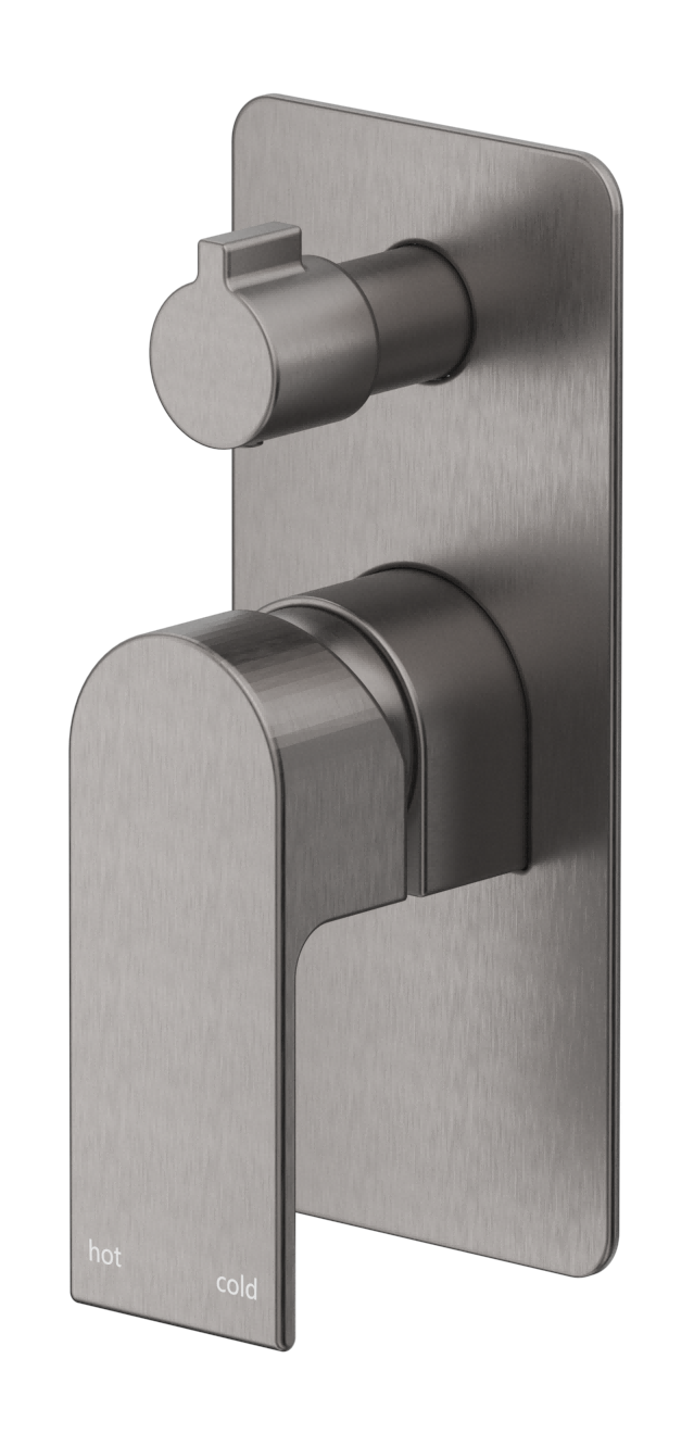 Beki Shower Mixer Diverter - 1P - TRIM KIT ONLY Gunmetal