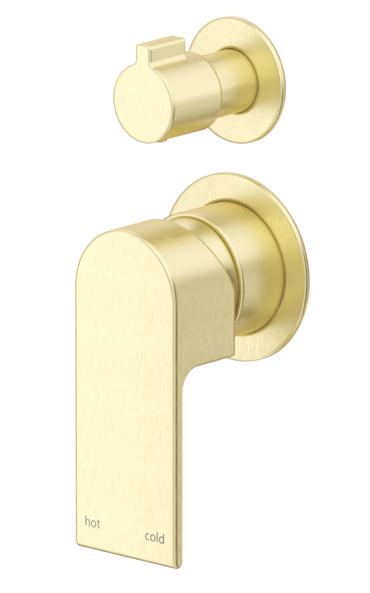 Eleniko Shower Mixer Diverter - 2P - TRIM KIT ONLY French Gold