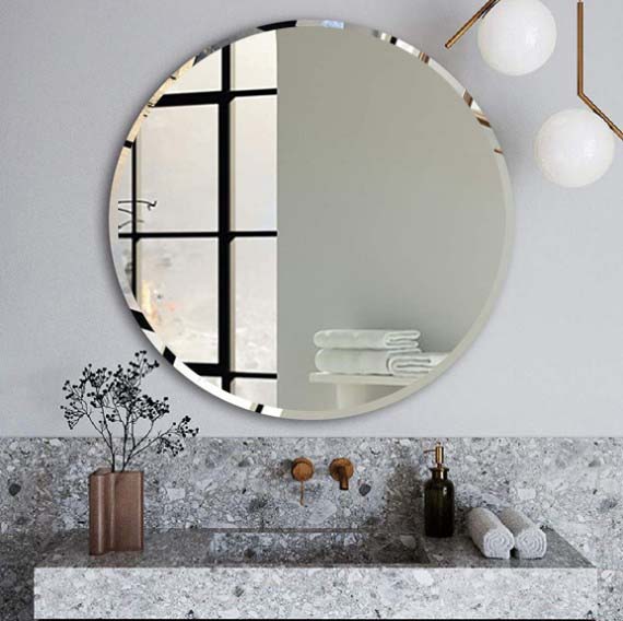 800 x 800mm Bevel Edge Plain Mirror