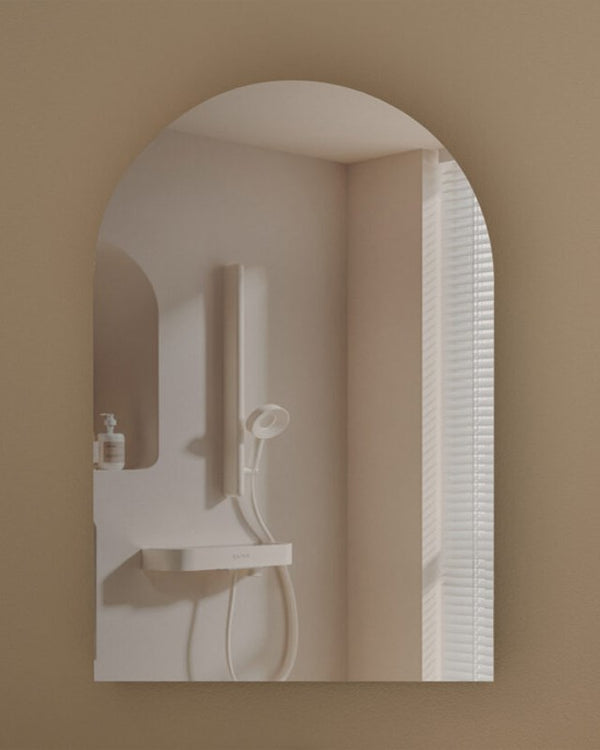 Carysil Imperial 600x900mm Walnut Arch Shaving Cabinet