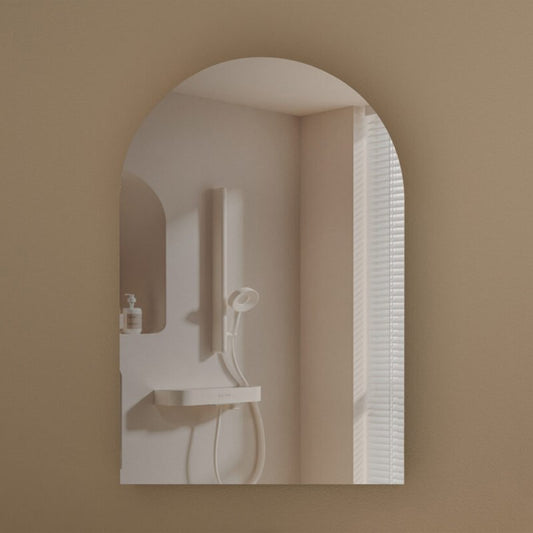 Carysil Imperial 600x900mm Walnut Arch Shaving Cabinet