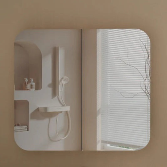 Carysil 900x800mm Grand Walnut Shaving Cabinet