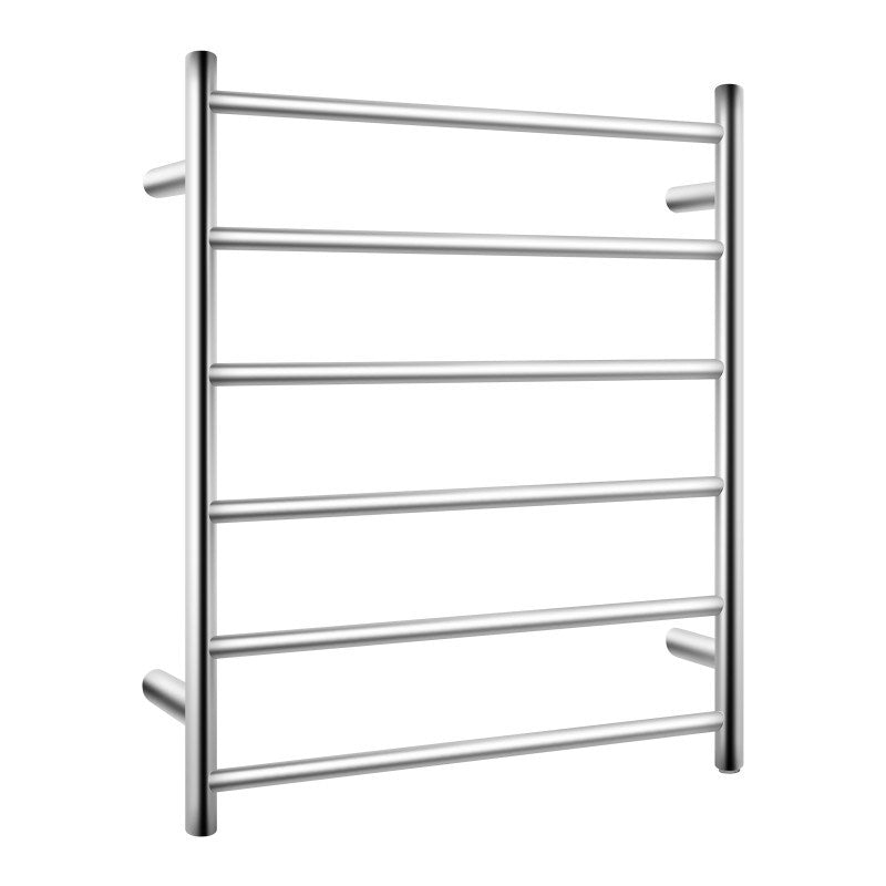 Chrome Heated Towel Rack 6 Bars