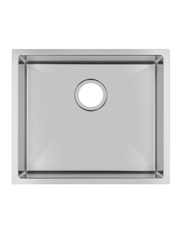 510x440x230mm Chrome Stainless Steel Single Bowl Kitchen Sink