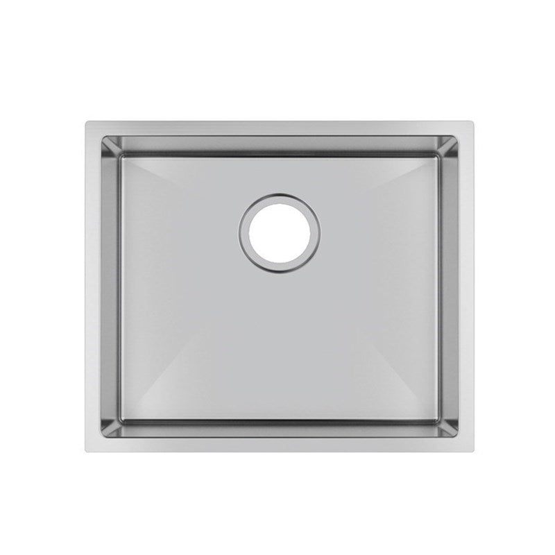 510x440x230mm Chrome Stainless Steel Single Bowl Kitchen Sink