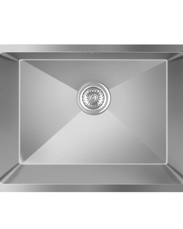 580x440x230mm Chrome Stainless Steel Single Bowl Kitchen Sink