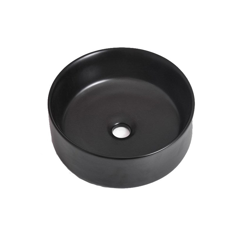 360x360x125mm Matte Black Above Counter Basin