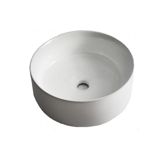 360x360x125mm Gloss White Above Counter Basin
