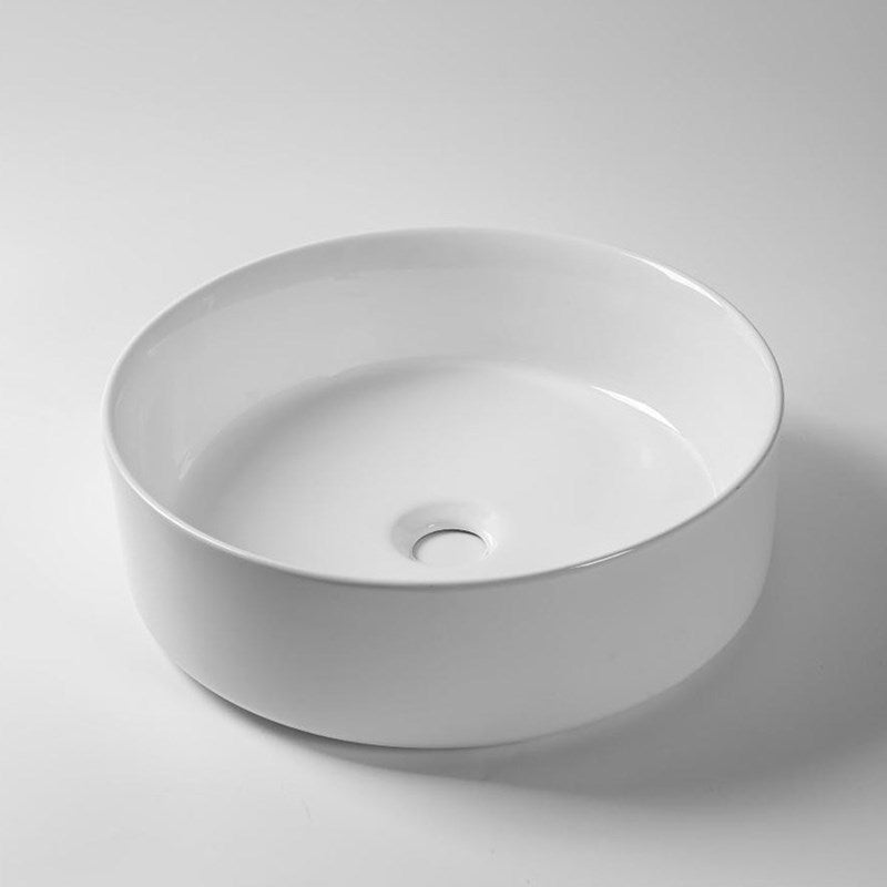 405x405x130mm Matte White Above Counter Basin