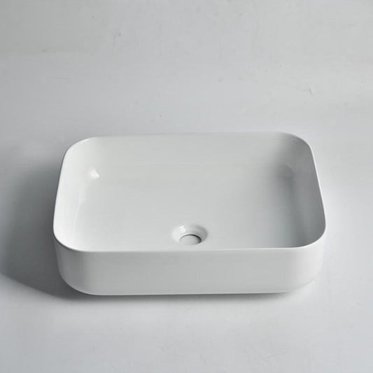 500x400x135mm Gloss White Above Counter Basin