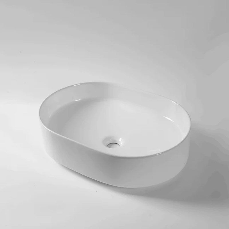 500x370x135mm Gloss White Above Counter Basin