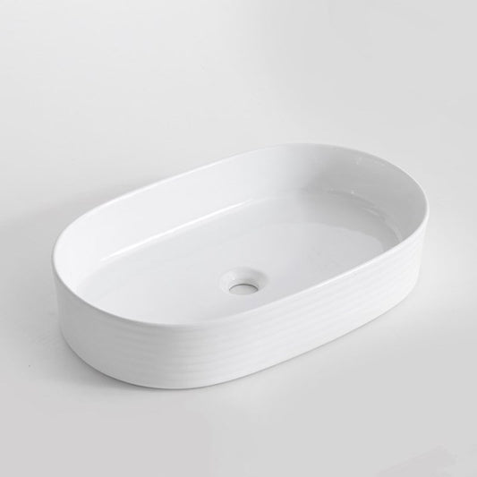 520x300x120mm Gloss White Above Counter Basin