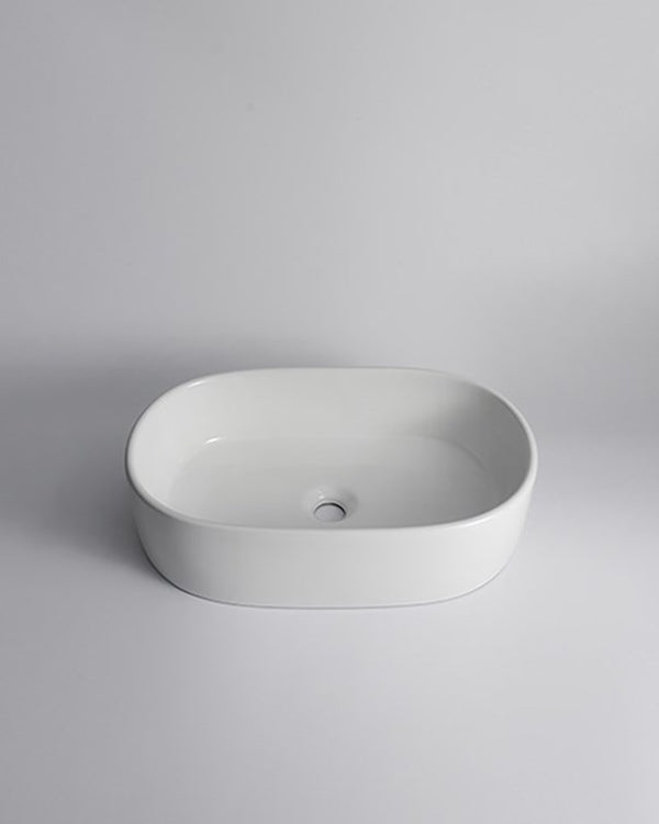 560x350x140mm Gloss White Above Counter Basin